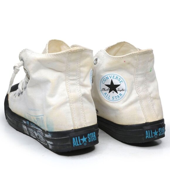 Vintage Converse Chuck Taylor All Stars High Top Sneakers Canvas Shoes White - Picture 4 of 12